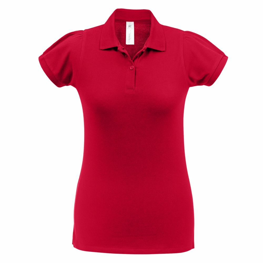 PW460004&nbsp;2107.000&nbsp;Рубашка поло женская Heavymill красная&nbsp;44511