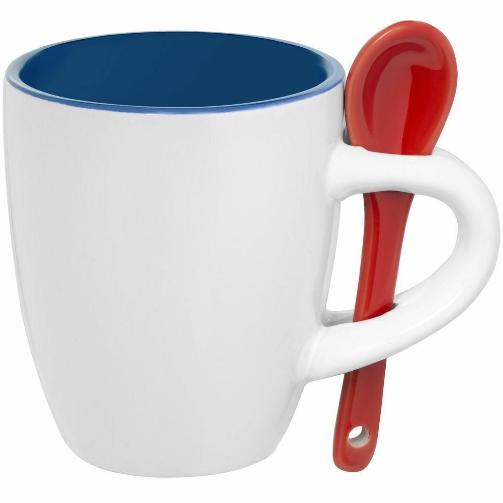 13138.45&nbsp;190.500&nbsp;Кофейная кружка Pairy с ложкой, синяя с красной&nbsp;139108