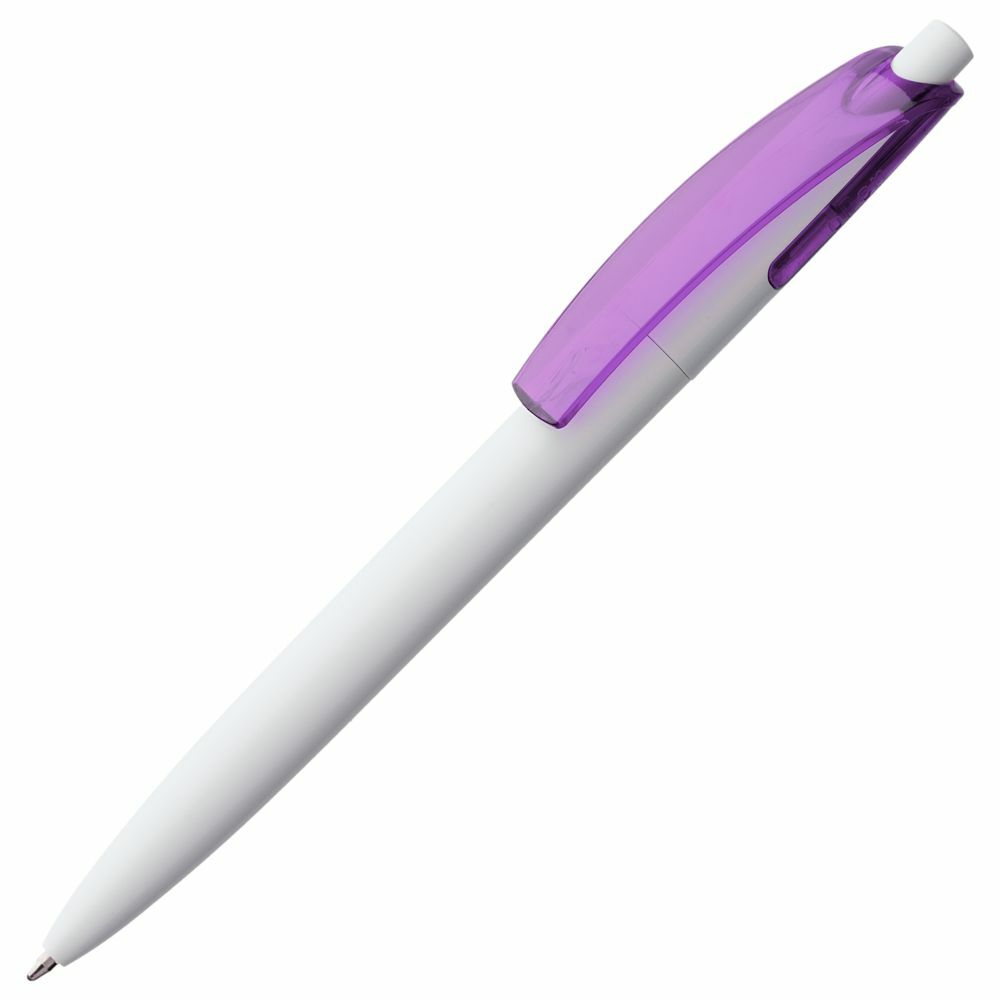 4708.67&nbsp;23.100&nbsp;Ручка шариковая Bento, белая с фиолетовым&nbsp;82625