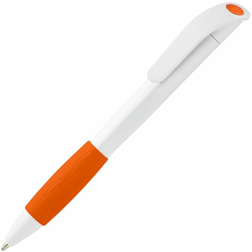 3321.62&nbsp;29.700&nbsp;Ручка шариковая Grip, белая с оранжевым&nbsp;82627