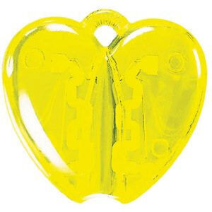 B0A13/70/110&nbsp;19.000&nbsp;HEART CLACK, держатель для ручки, прозрачный желтый, пластик&nbsp;49405
