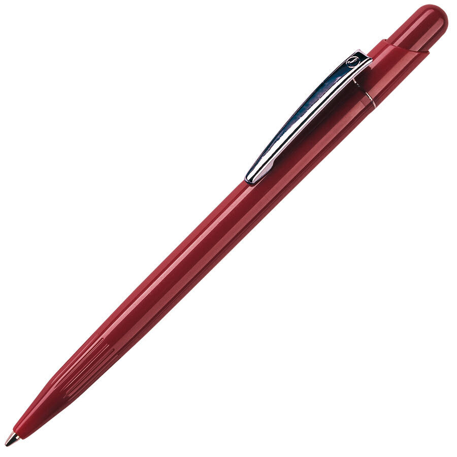 12800/13&nbsp;19.000&nbsp;MIR, ручка шариковая с серебристым клипом, бордо, пластик/металл&nbsp;52490