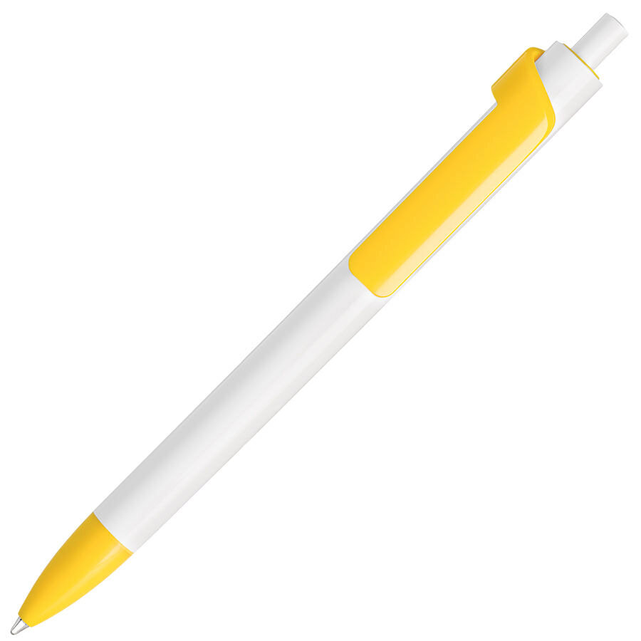 601/120&nbsp;16.000&nbsp;FORTE, ручка шариковая, белый/желтый, пластик&nbsp;49207