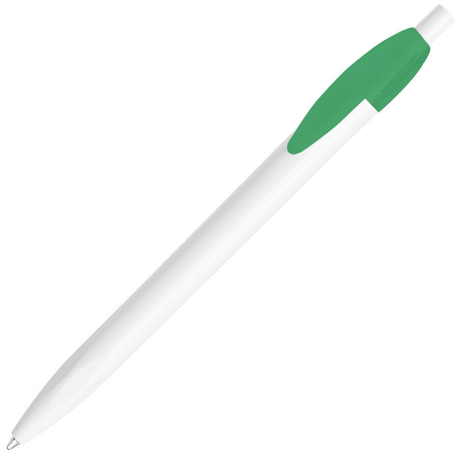 212/18&nbsp;12.000&nbsp;Ручка шариковая X-1 WHITE, белый/зеленый непрозрачный клип, пластик&nbsp;203767