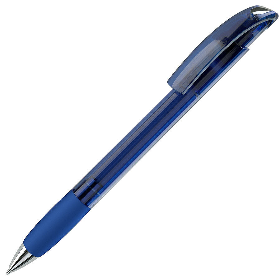152/48/73&nbsp;30.000&nbsp;NOVE LX, ручка шариковая с грипом, прозрачный синий/хром, пластик&nbsp;49633