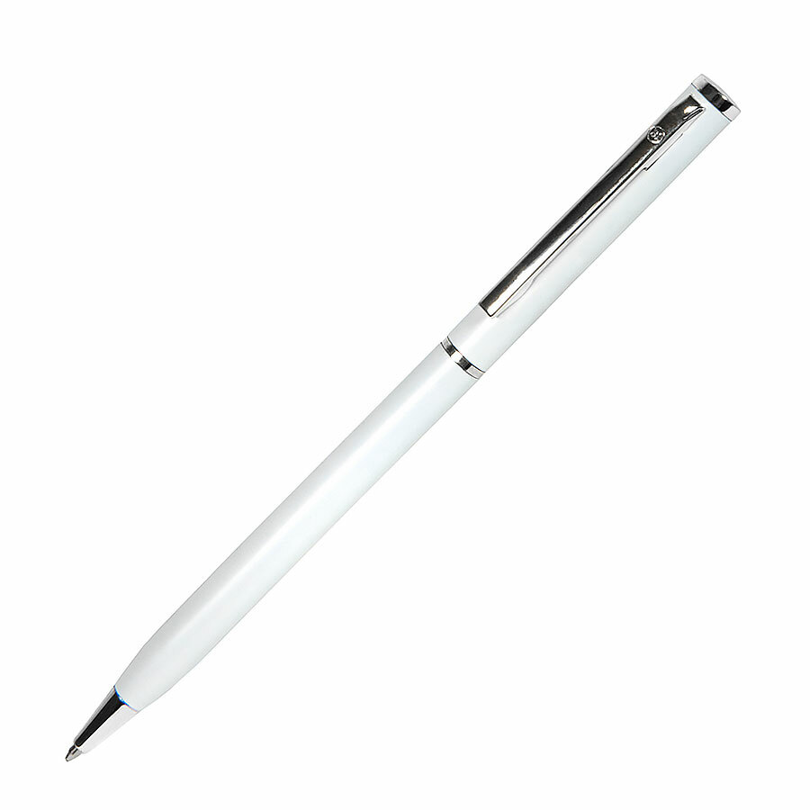 1100/01&nbsp;43.000&nbsp;SLIM, ручка шариковая, белый/хром, металл&nbsp;49774