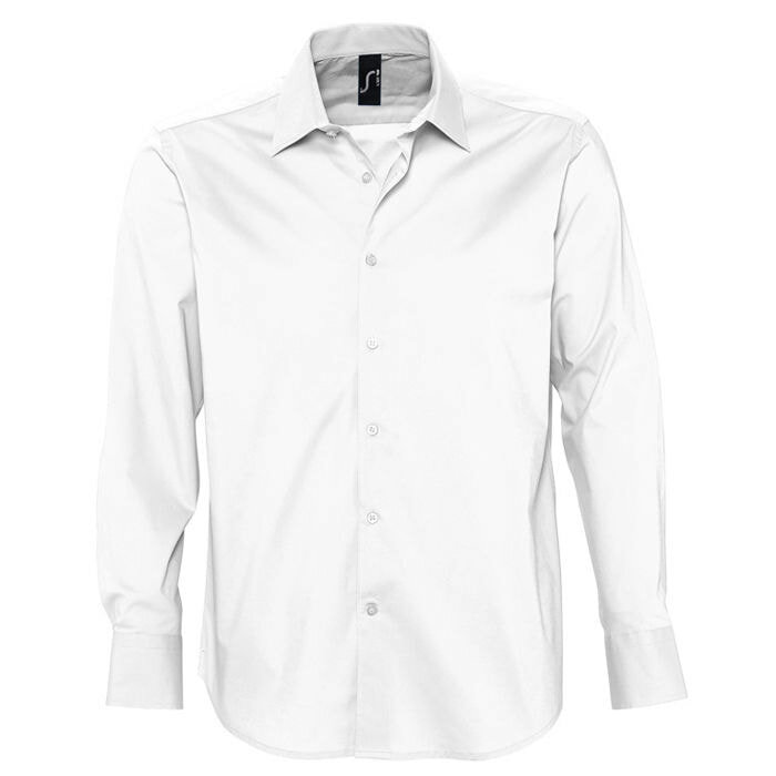 717000.102/XL&nbsp;2930.000&nbsp;Рубашка "Brighton", белый_XL, 97% хлопок, 3% эластан, 140г/м2&nbsp;107699