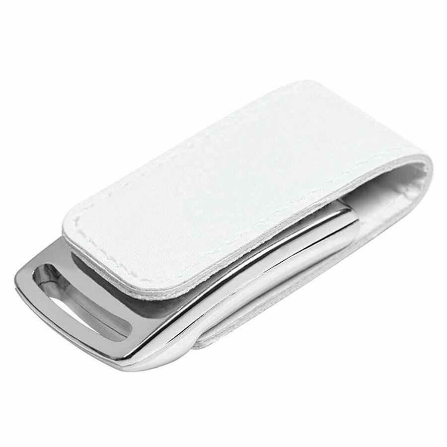 19327_8Gb/01&nbsp;486.750&nbsp;USB flash-карта "Lerix" (8Гб), белый, 6х2,5х1,3см, металл, искусственная кожа&nbsp;22864