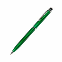 36001/15&nbsp;139.000&nbsp;CLICKER TOUCH, ручка шариковая со стилусом для сенсорных экранов, зеленый/хром, металл&nbsp;49324