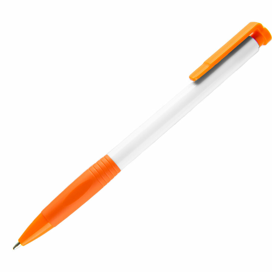 38013/05&nbsp;10.000&nbsp;N13, ручка шариковая с грипом, пластик, белый, оранжевый&nbsp;150900