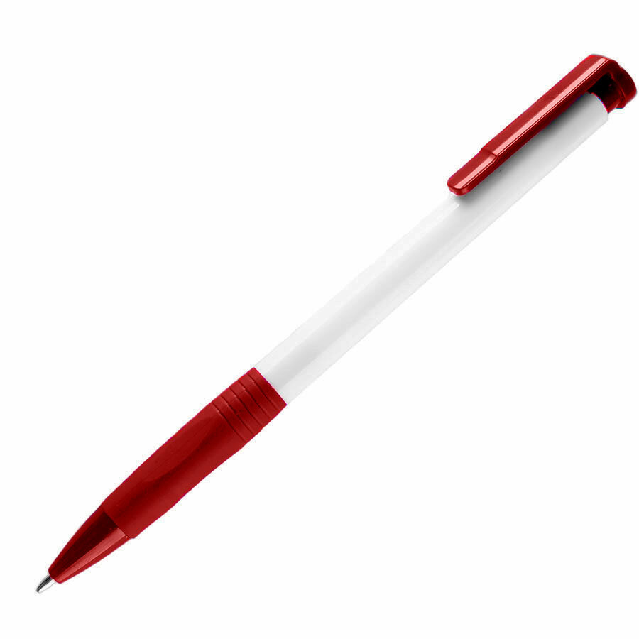 38013/08&nbsp;6.000&nbsp;N13, ручка шариковая с грипом, пластик, белоый, красный&nbsp;157501