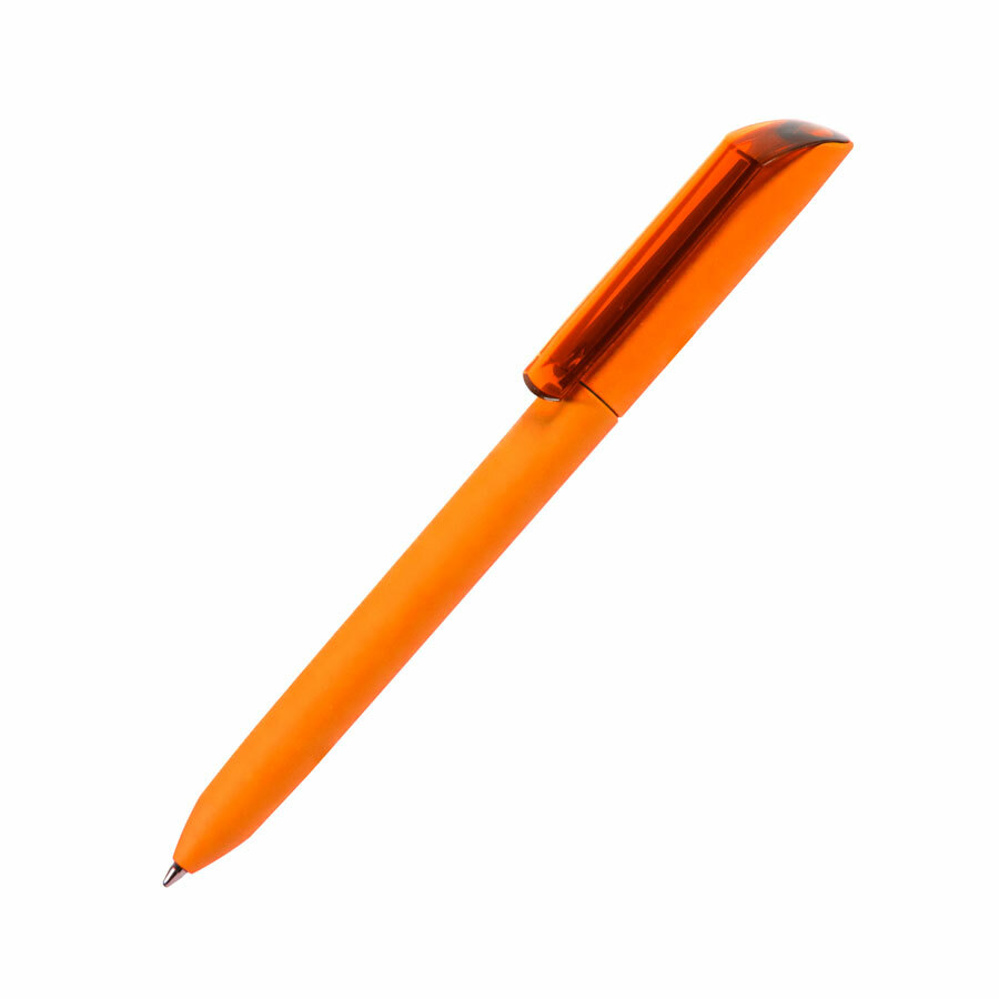 29418/05&nbsp;113.000&nbsp;Ручка шариковая FLOW PURE,оранжевый корпус/прозрачный клип, покрытие soft touch, пластик&nbsp;93011