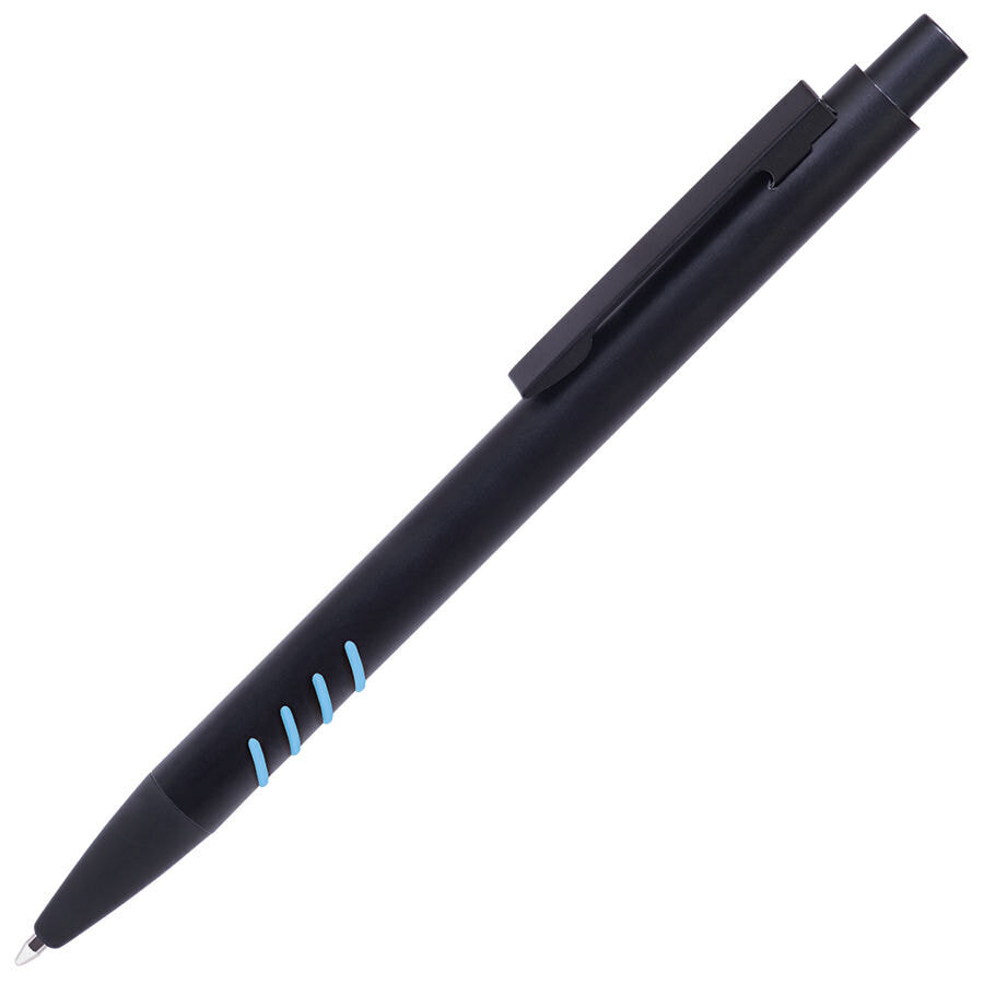 40308/22&nbsp;102.000&nbsp;TATTOO, ручка шариковая, черный с голубыми вставками grip, металл&nbsp;49869