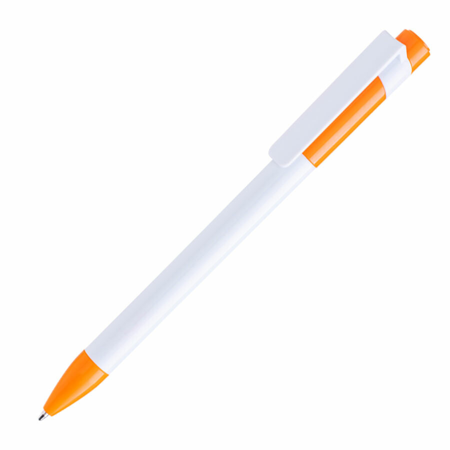 1018MC/05&nbsp;32.000&nbsp;Ручка шариковая MAVA,  белый/оранжевый,  пластик&nbsp;140868
