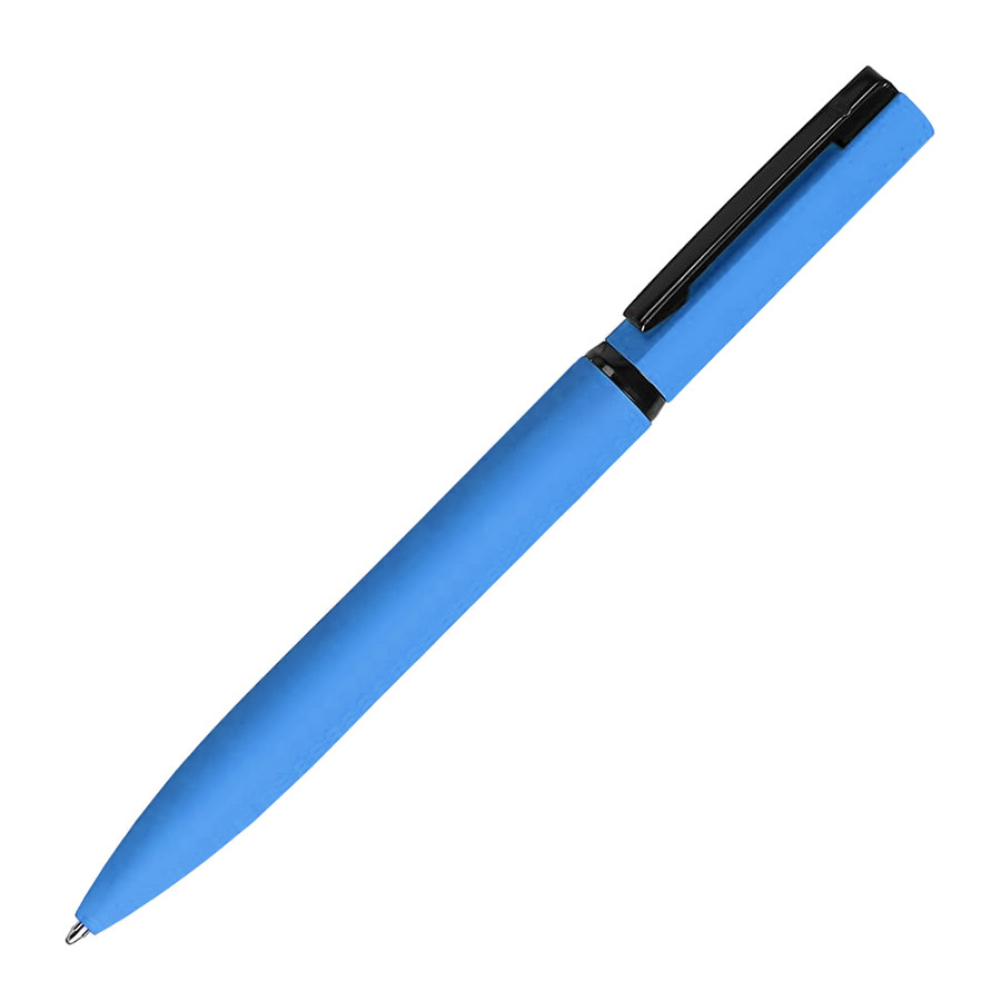 38002/22&nbsp;275.000&nbsp;MIRROR BLACK, ручка шариковая, голубой, металл, софт- покрытие&nbsp;110948