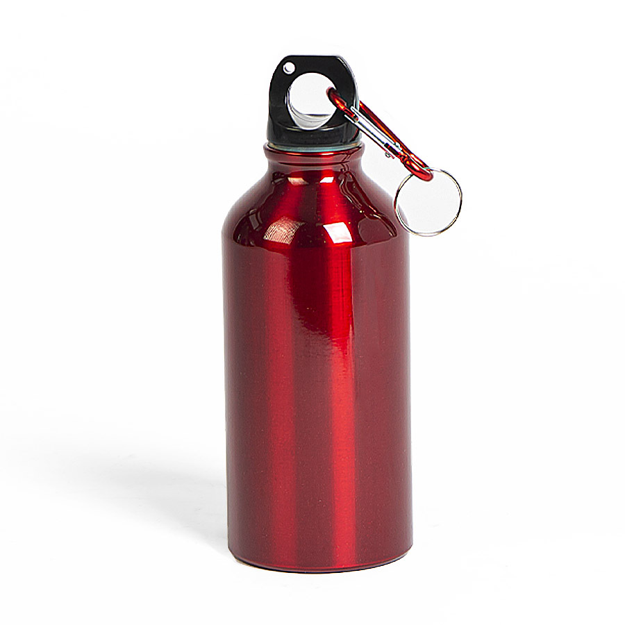 7120/08&nbsp;416.000&nbsp;Бутылка для воды "Mento-1", алюминиевая, с карабином, 400 мл., красный&nbsp;134444