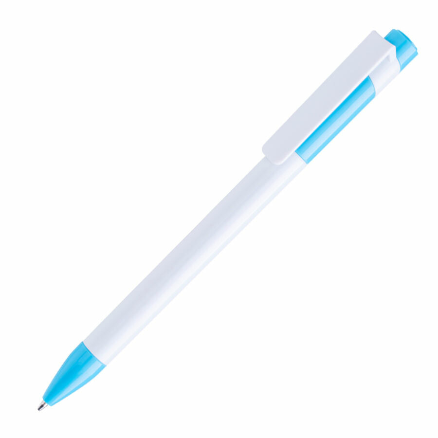 1018MC/135&nbsp;32.000&nbsp;Ручка шариковая MAVA,  белый/голубой, пластик&nbsp;140933
