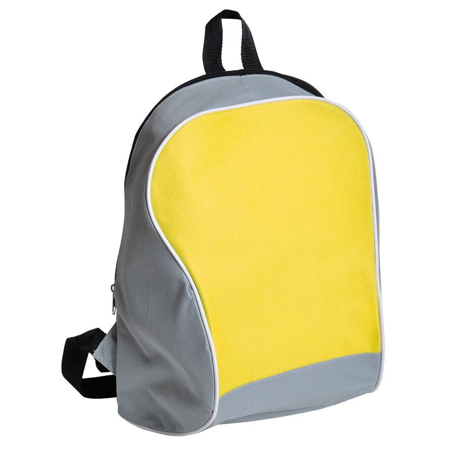 8410/03&nbsp;499.000&nbsp;Промо-рюкзак "Fun"; серый с желтым; 30х38х14 см; полиэстер; шелкография&nbsp;47873