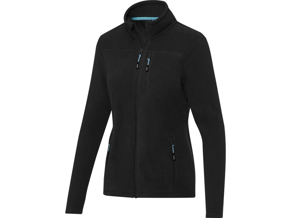 3753090XL&nbsp;9597.000&nbsp;Женская флисовая куртка Amber на молнии из переработанных материалов по стандарту GRS, черный&nbsp;211229