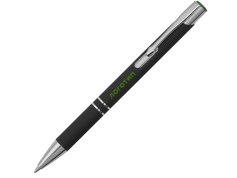 11579.03&nbsp;82.710&nbsp;Ручка металлическая шариковая "Legend Mirror Gum" софт-тач с цветным слоем, черный / зеленый&nbsp;171877