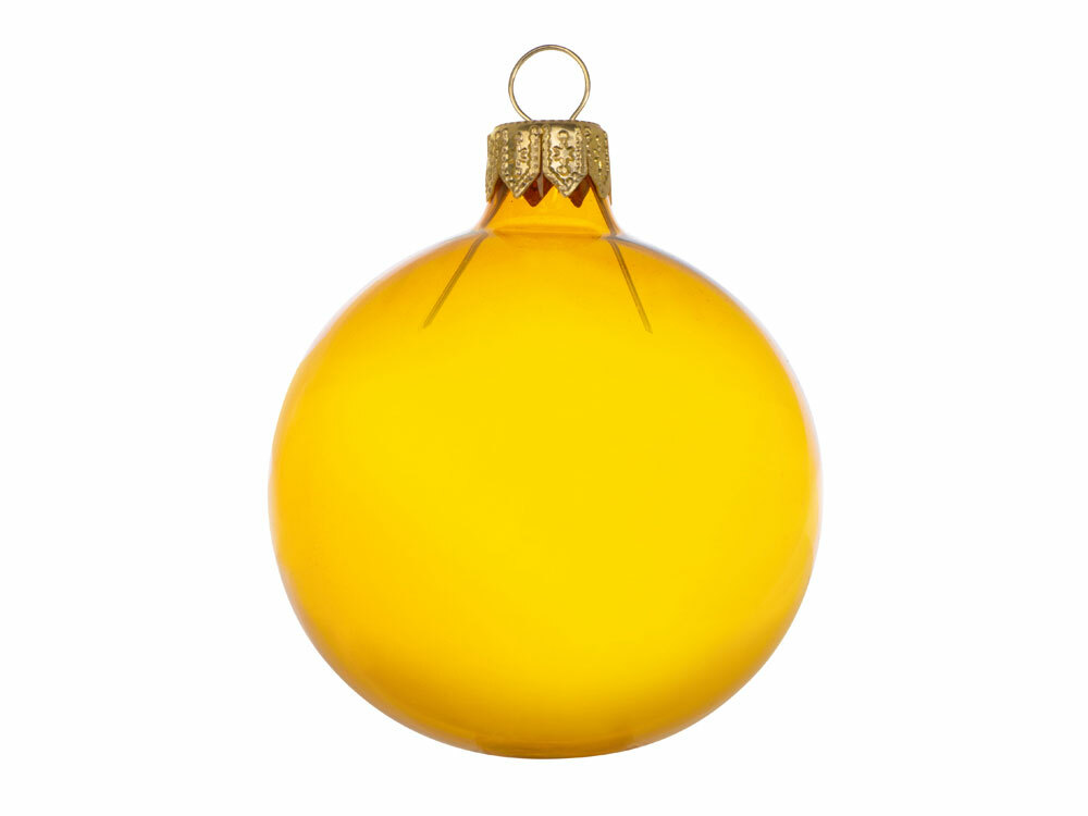 213024&nbsp;216.130&nbsp;Стеклянный шар желтый полупрозрачный, заготовка шара 6 см, цвет 21&nbsp;205490