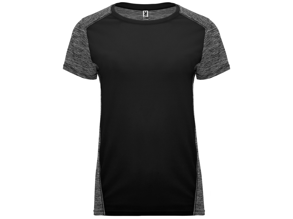 6663CA02243L&nbsp;950.400&nbsp;Спортивная футболка "Zolder" женская, черный/меланжевый черный&nbsp;201708