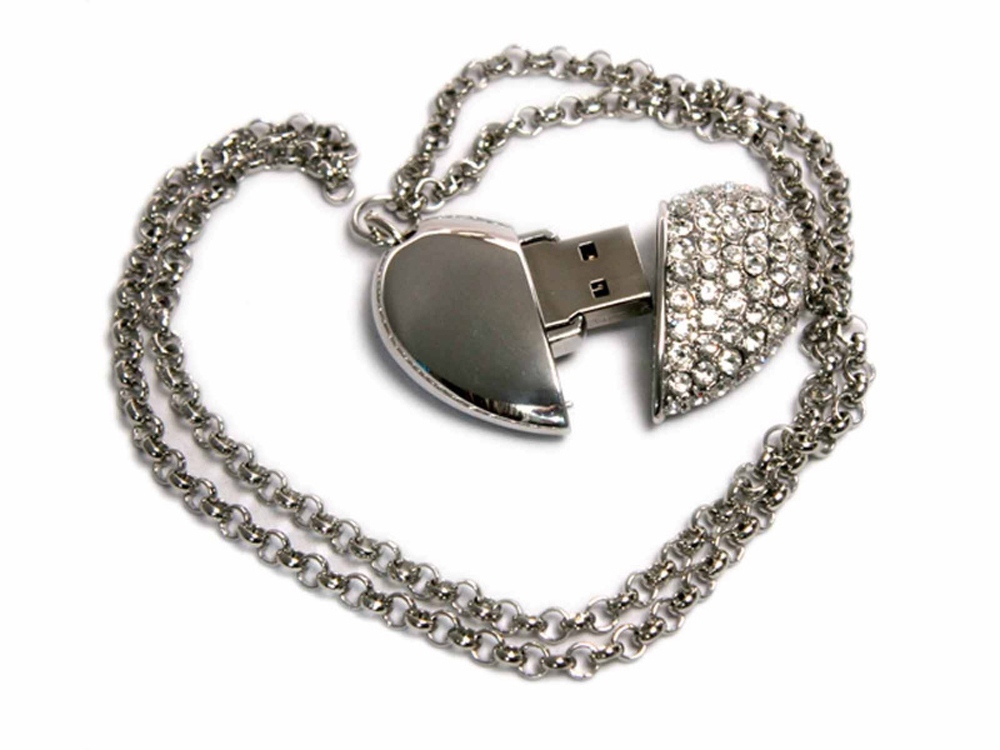 6582.8.00&nbsp;981.360&nbsp;USB 2.0- флешка на 8 Гб Сердце с кристаллами&nbsp;123474
