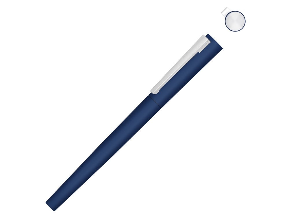 188019.22&nbsp;1026.350&nbsp;Ручка металлическая роллер «Brush R GUM» soft-touch с зеркальной гравировкой, темно-синий&nbsp;146317