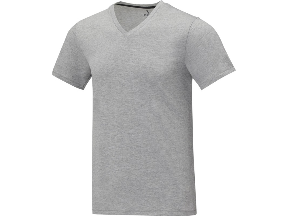 3803080M&nbsp;1869.000&nbsp;Somoto Мужская футболка с коротким рукавом и V-образным вырезом , серый яркий&nbsp;188756