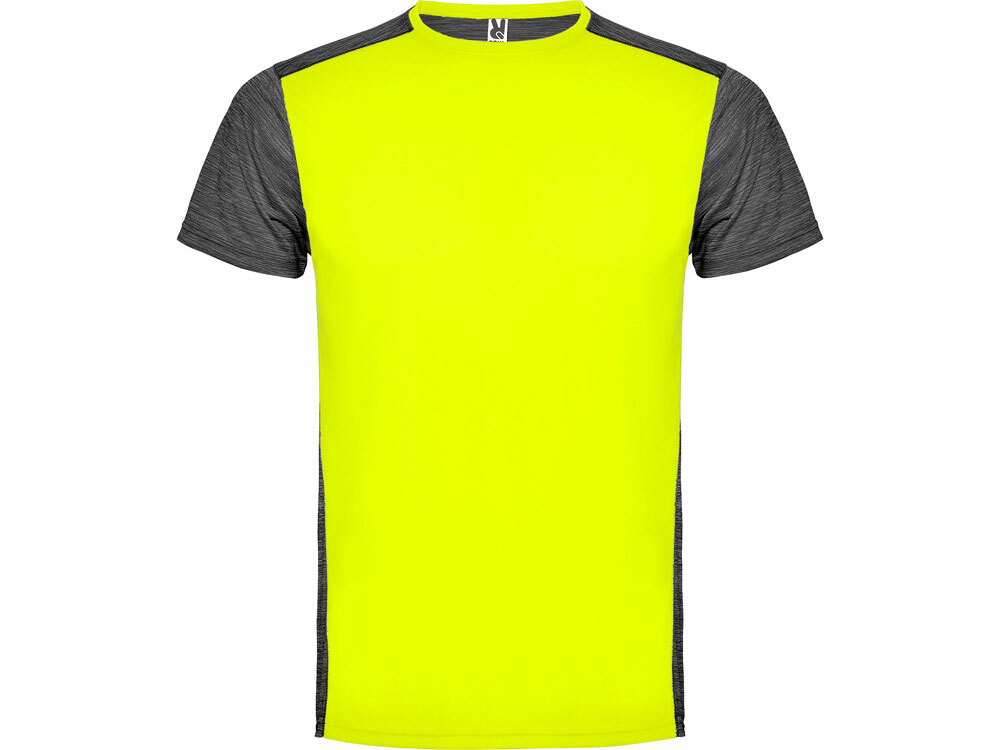 66532212432XL&nbsp;950.400&nbsp;Спортивная футболка "Zolder" мужская, неоновый желтый/черный меланж&nbsp;190534