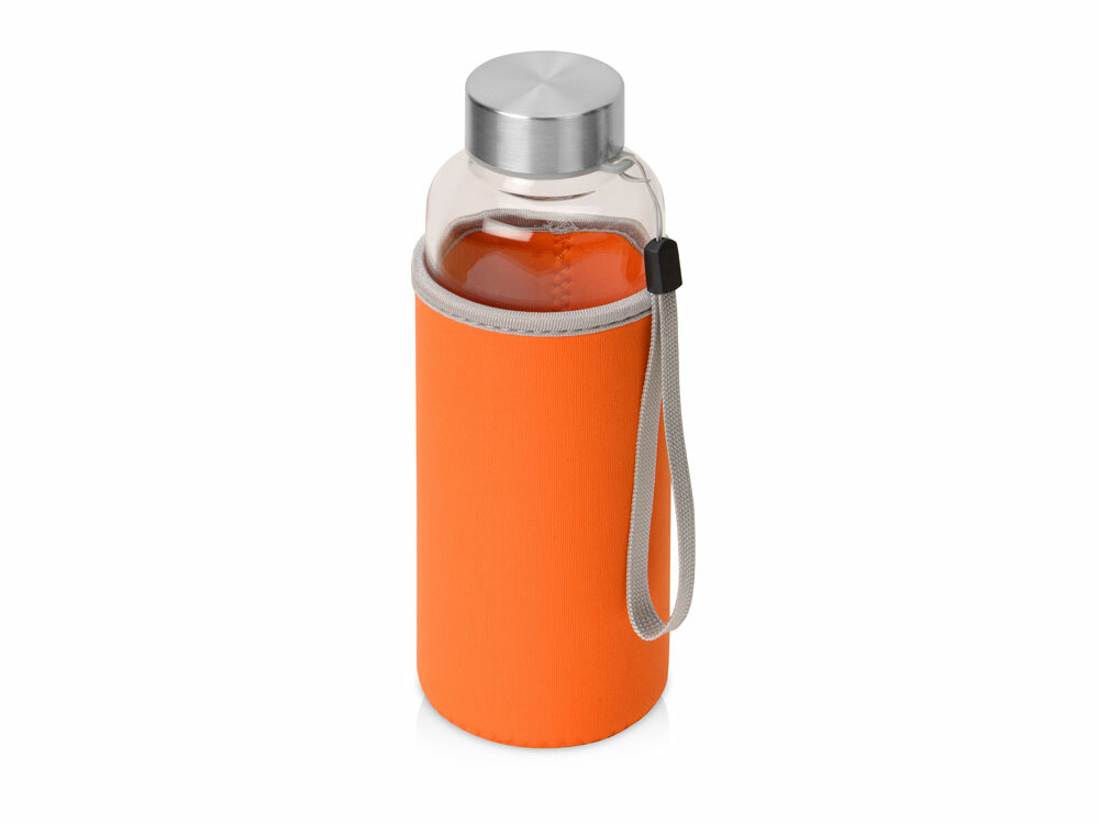 887323&nbsp;525.330&nbsp;Бутылка для воды "Pure" c чехлом, 420 мл, оранжевый&nbsp;188281