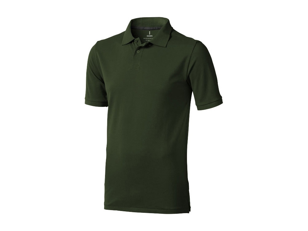 3808070S&nbsp;3110.400&nbsp;Рубашка поло "Calgary" мужская, армейский зеленый&nbsp;142244