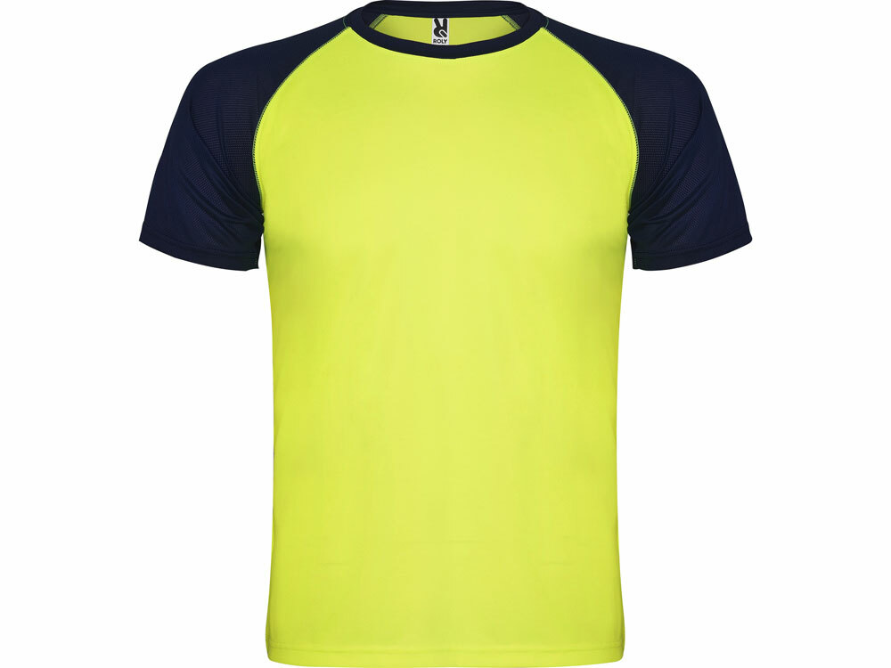 6650221553XL&nbsp;759.400&nbsp;Спортивная футболка "Indianapolis" мужская, неоновый желтый/нэйви&nbsp;193214
