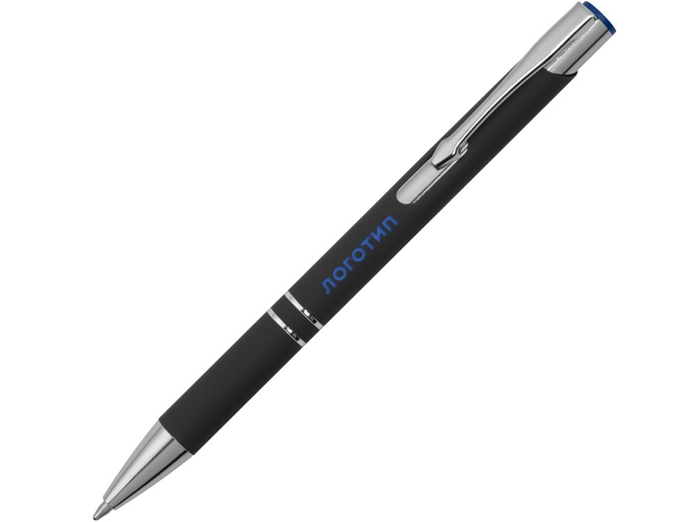 11579.02&nbsp;82.710&nbsp;Ручка металлическая шариковая "Legend Mirror Gum" софт-тач с цветным слоем, черный / синий&nbsp;171876