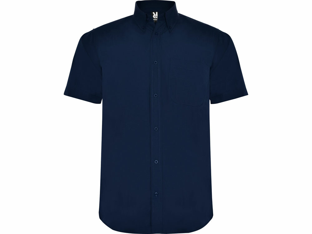 550355XL&nbsp;2354.400&nbsp;Рубашка "Aifos" мужская с коротким рукавом,  нэйви&nbsp;194509