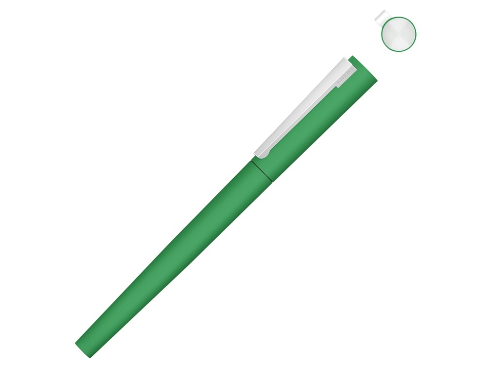 188019.03&nbsp;1026.350&nbsp;Ручка металлическая роллер «Brush R GUM» soft-touch с зеркальной гравировкой, зеленый&nbsp;146320
