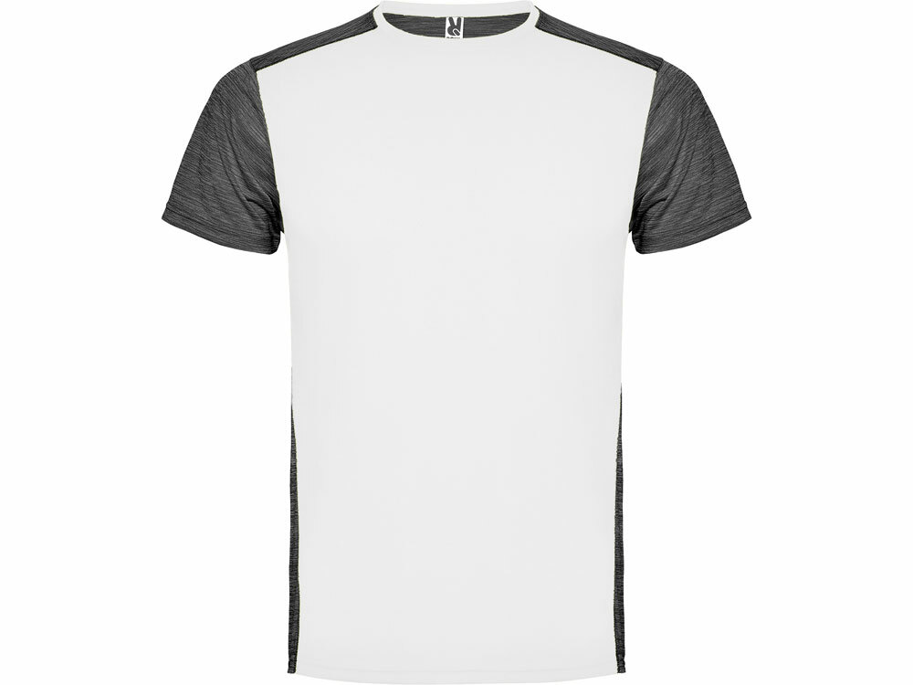 665301243XL&nbsp;941.850&nbsp;Спортивная футболка "Zolder" мужская, белый/черный меланж&nbsp;190523