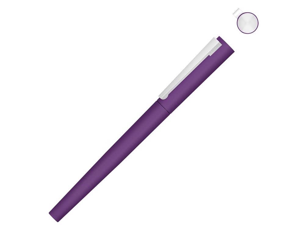 188019.14&nbsp;1026.350&nbsp;Ручка металлическая роллер «Brush R GUM» soft-touch с зеркальной гравировкой, фиолетовый&nbsp;146324