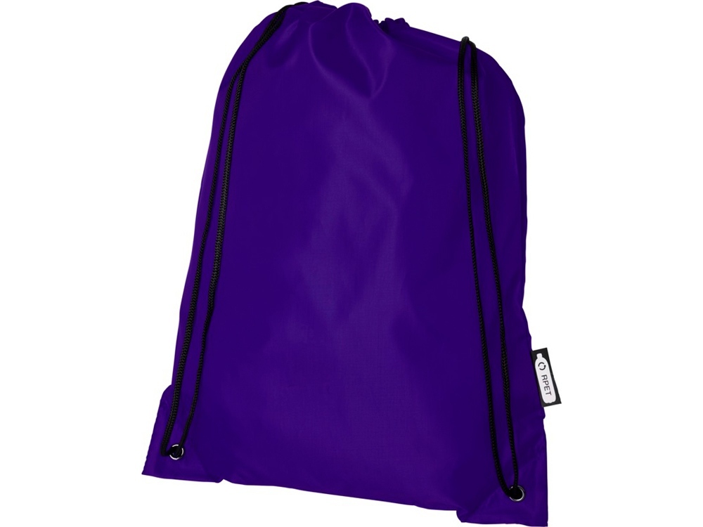 12046137&nbsp;493.400&nbsp;Рюкзак со шнурком Oriole из переработанного ПЭТ, пурпурный&nbsp;205601