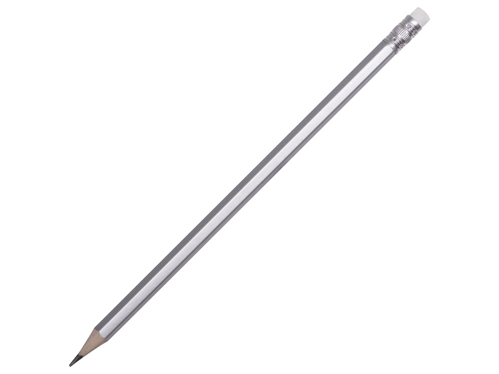 14003.00&nbsp;16.000&nbsp;Шестигранный карандаш с ластиком "Presto", серебряный&nbsp;216062