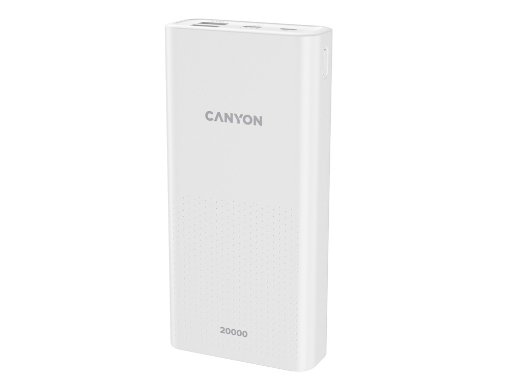 521158&nbsp;3189.000&nbsp;Портативный аккумулятор Canyon PB-2001 (CNE-CPB2001W), белый&nbsp;219770