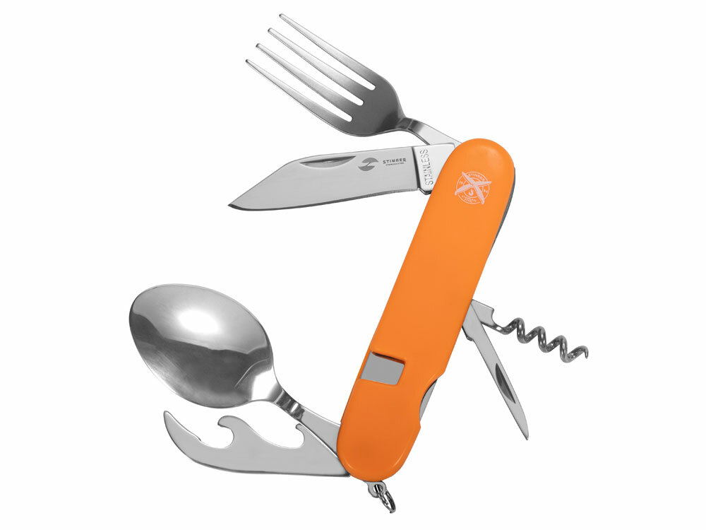 441134&nbsp;925.000&nbsp;Нож перочинный Stinger, 109 мм, 8 функций, материал рукояти: АБС-пластик (оранжевый)&nbsp;222322