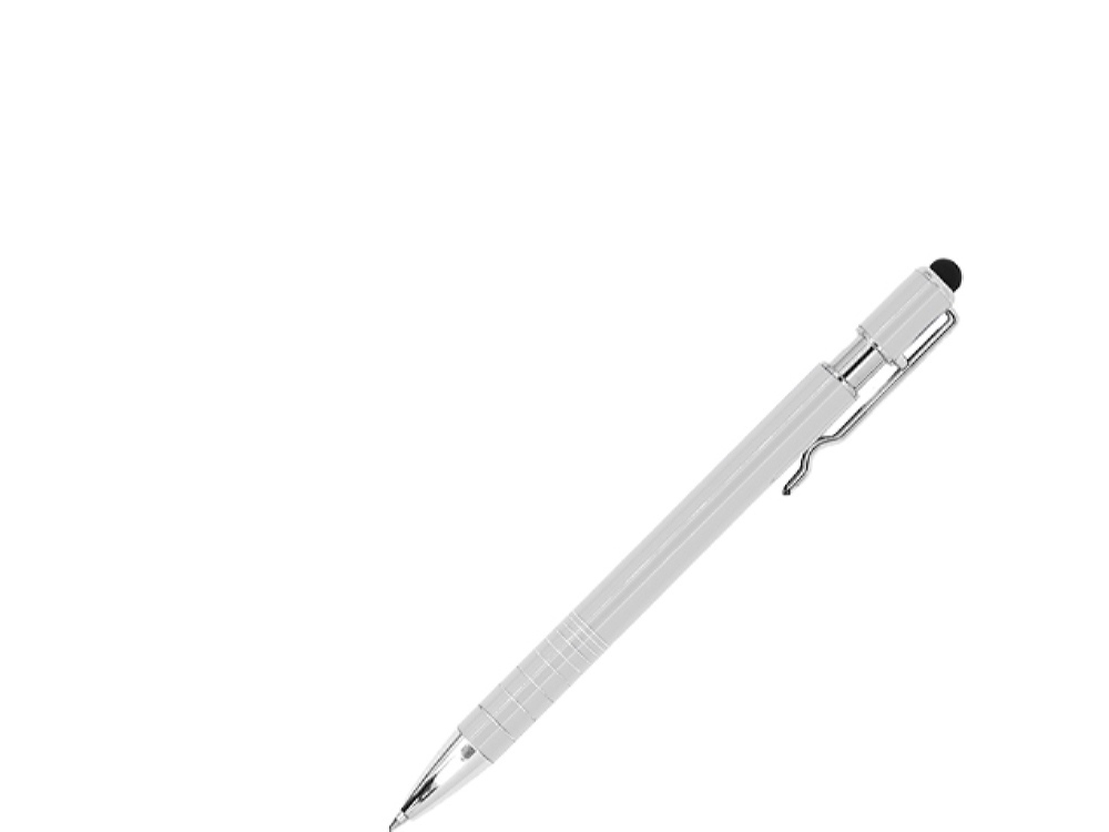 HW8014S101&nbsp;93.000&nbsp;Ручка-стилус металлическая шариковая BORNEO, белый&nbsp;226179