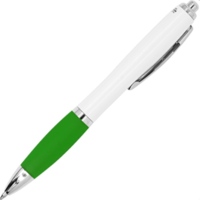 HW8039S1226&nbsp;36.000&nbsp;Ручка пластиковая шариковая CARREL с антибактериальным покрытием, белый/папоротник&nbsp;226085