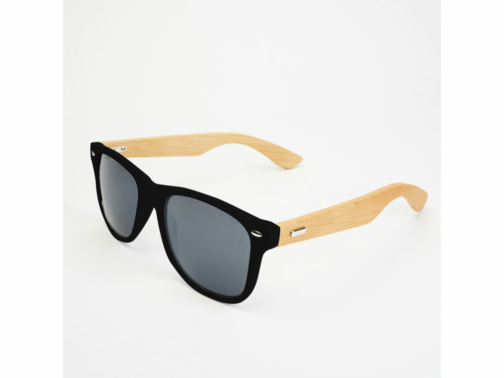 SG8104S102&nbsp;594.000&nbsp;Солнцезащитные очки EDEN с дужками из натурального бамбука, натуральный/черный&nbsp;226542