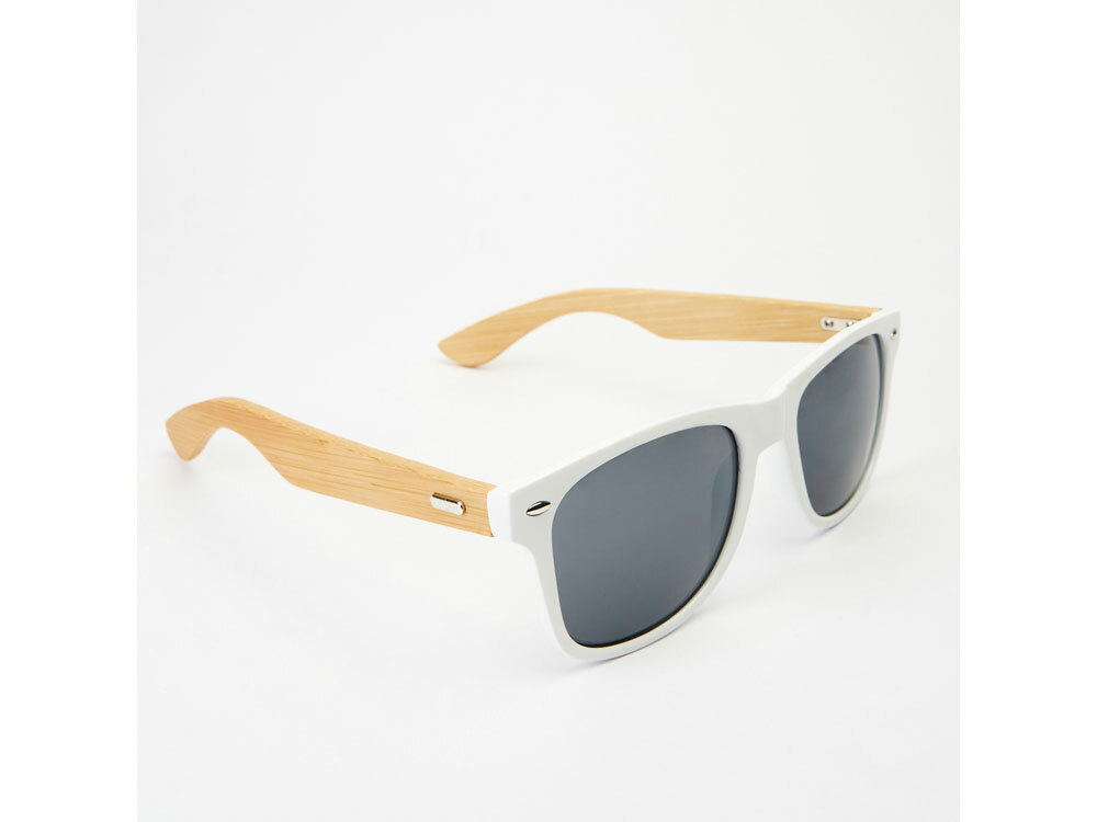 SG8104S101&nbsp;594.000&nbsp;Солнцезащитные очки EDEN с дужками из натурального бамбука, натуральный/белый&nbsp;226541