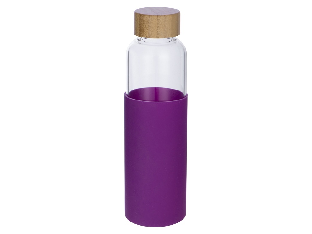 887319&nbsp;895.330&nbsp;Бутылка для воды стеклянная "Refine", в чехле, 550 мл, фиолетовый&nbsp;228499