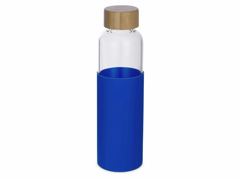 887315&nbsp;895.330&nbsp;Бутылка для воды стеклянная "Refine", в чехле, 550 мл,  синий&nbsp;233738