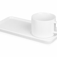 87142.06&nbsp;849.780&nbsp;Чайная пара "Bristol": блюдце прямоугольное, чашка, коробка, белый&nbsp;233803
