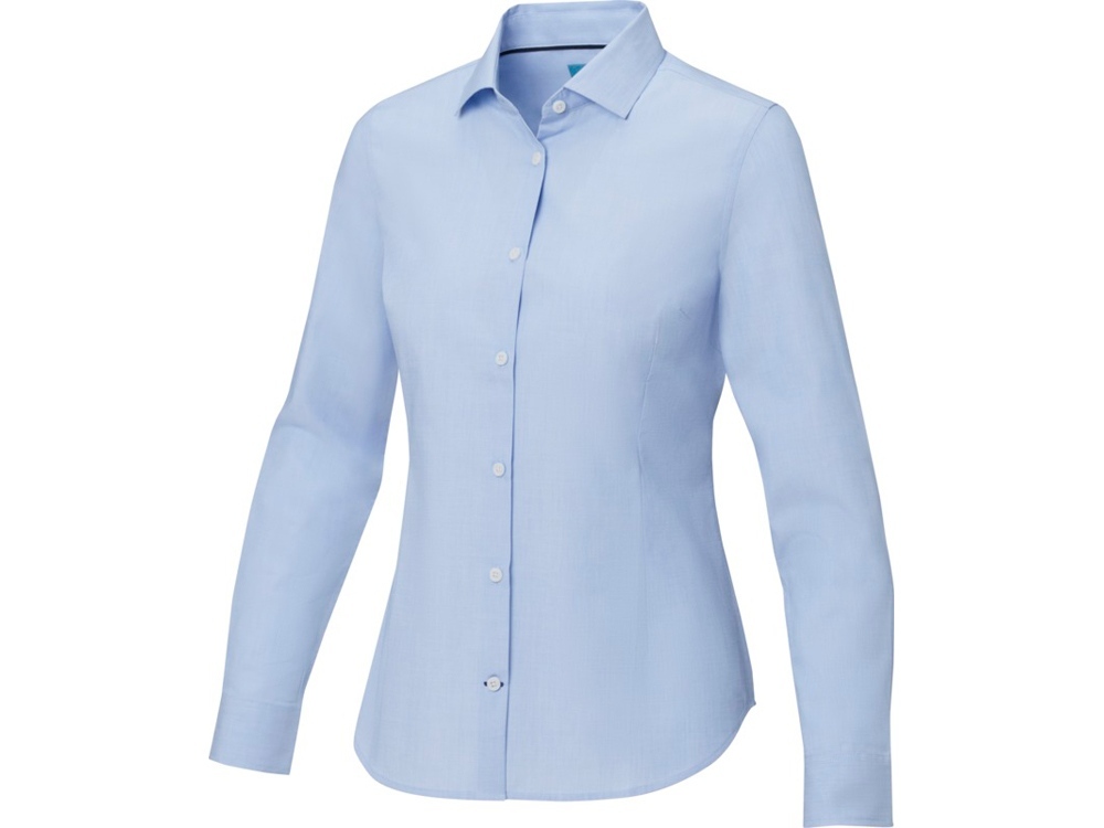 3752550XL&nbsp;8418.000&nbsp;Cuprite Женская рубашка с длинным рукавом, изготовленная из натуральных материалов, которые отвечают стандарту GOTS - Светло-синий&nbsp;234760